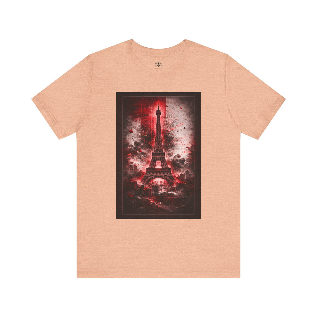 Eiffel Tower Red Noir Tee