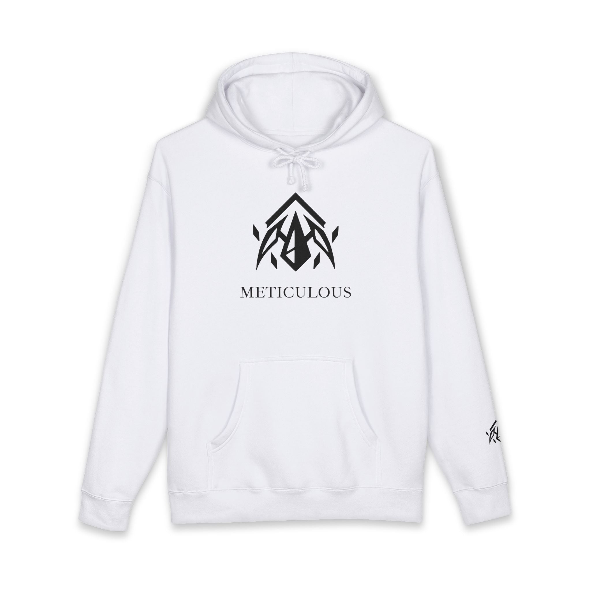 Meticulous Premium Black Logo Hoodie