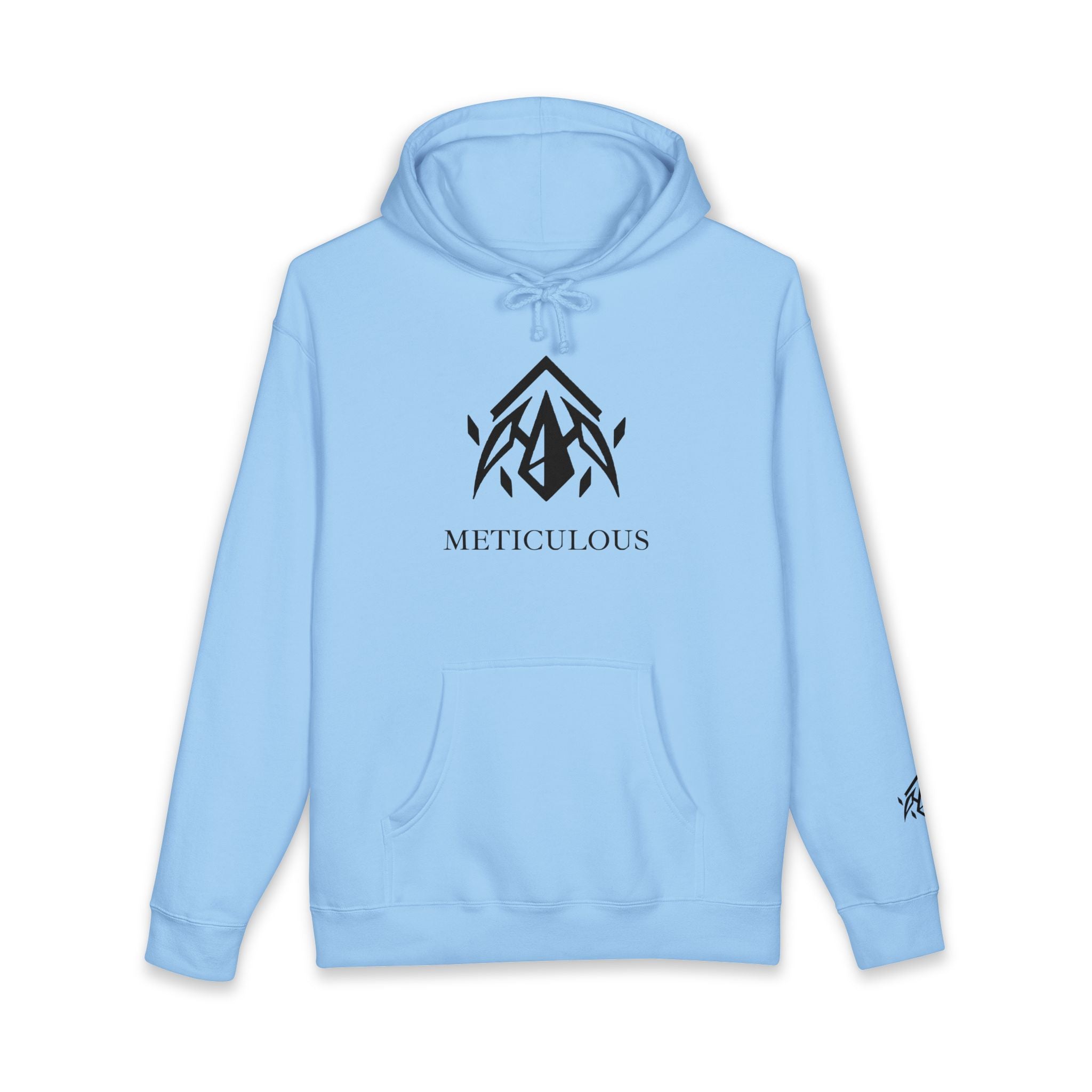 Meticulous Premium Black Logo Hoodie
