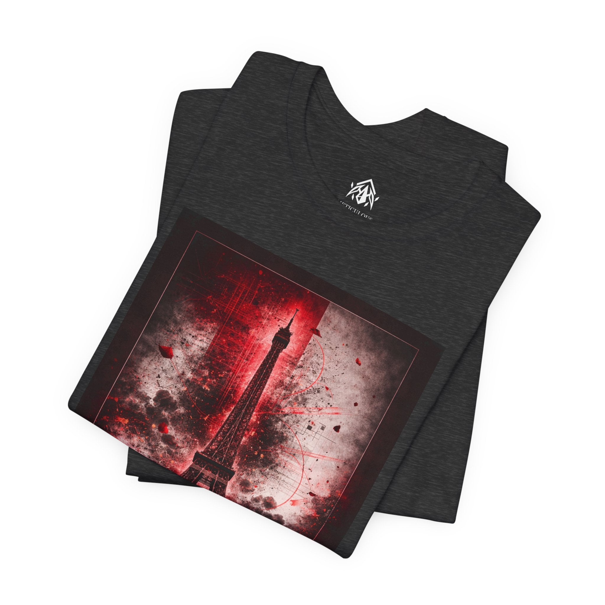 Eiffel Tower Red Noir Tee