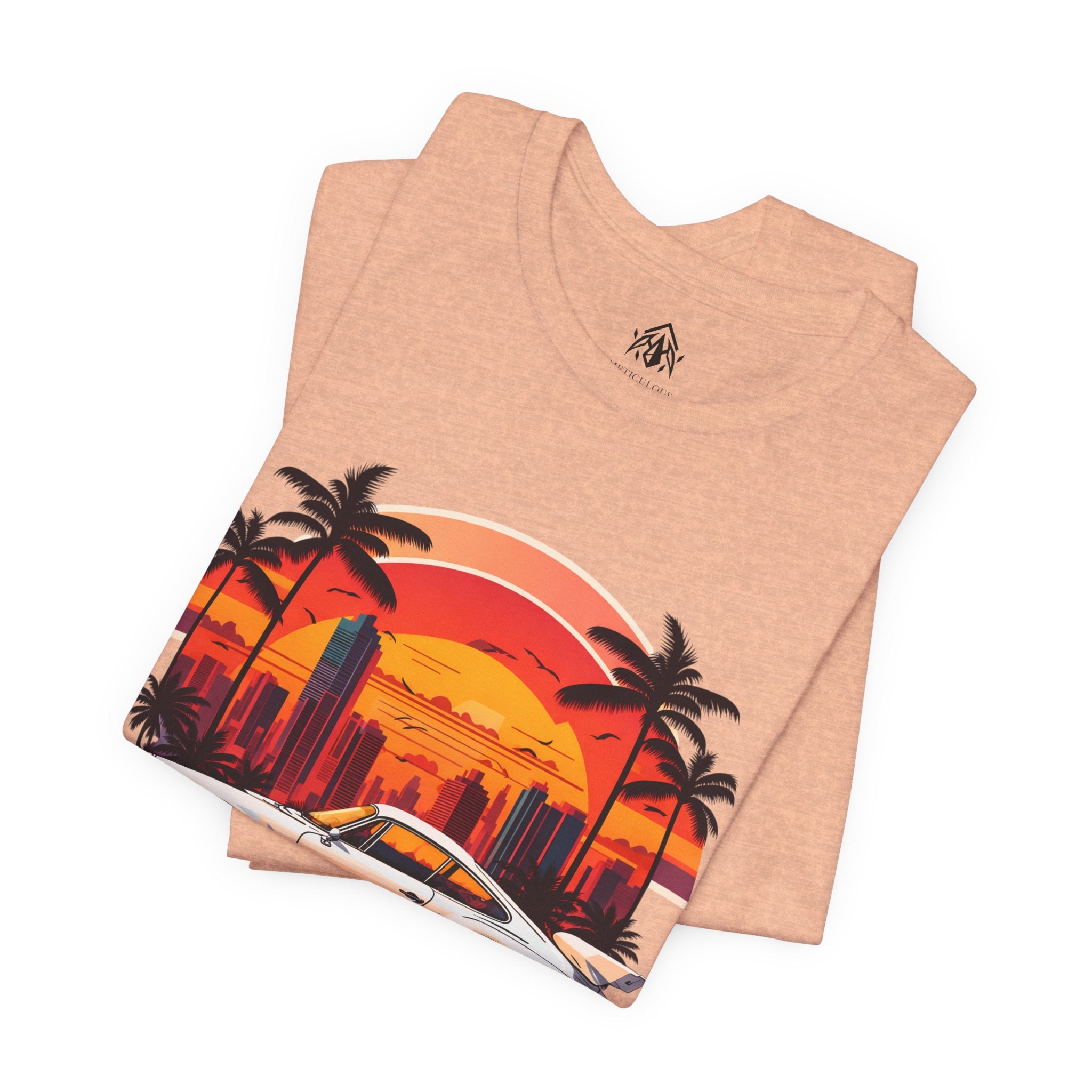 Retro Sunset Sports Car Tee (Boys Version Available)