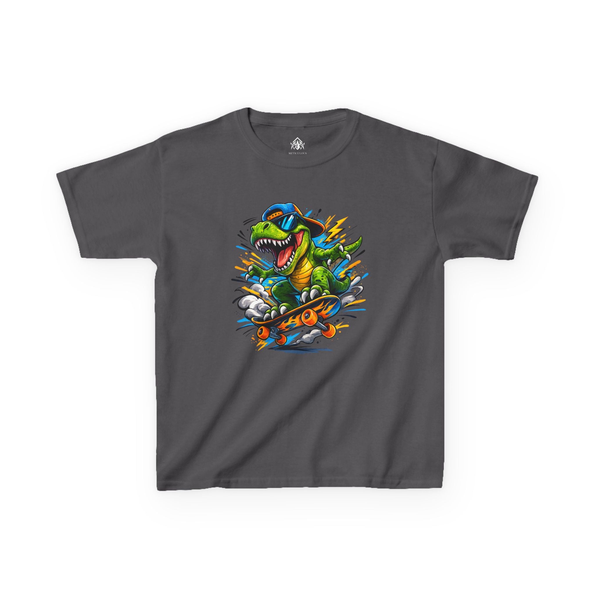 Dinosaur Skateboard Kids Tee
