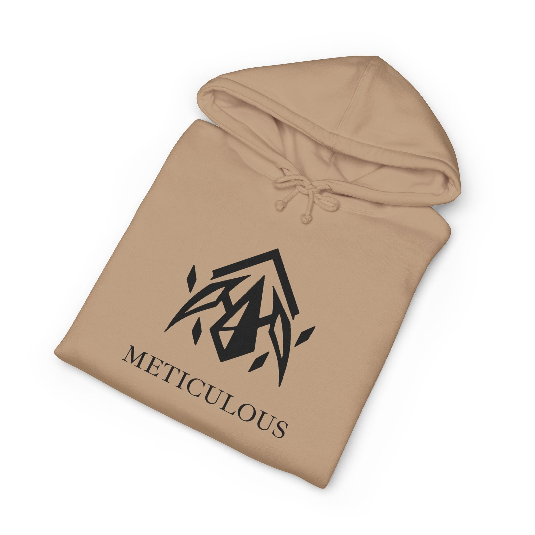 Meticulous Premium Black Logo Hoodie