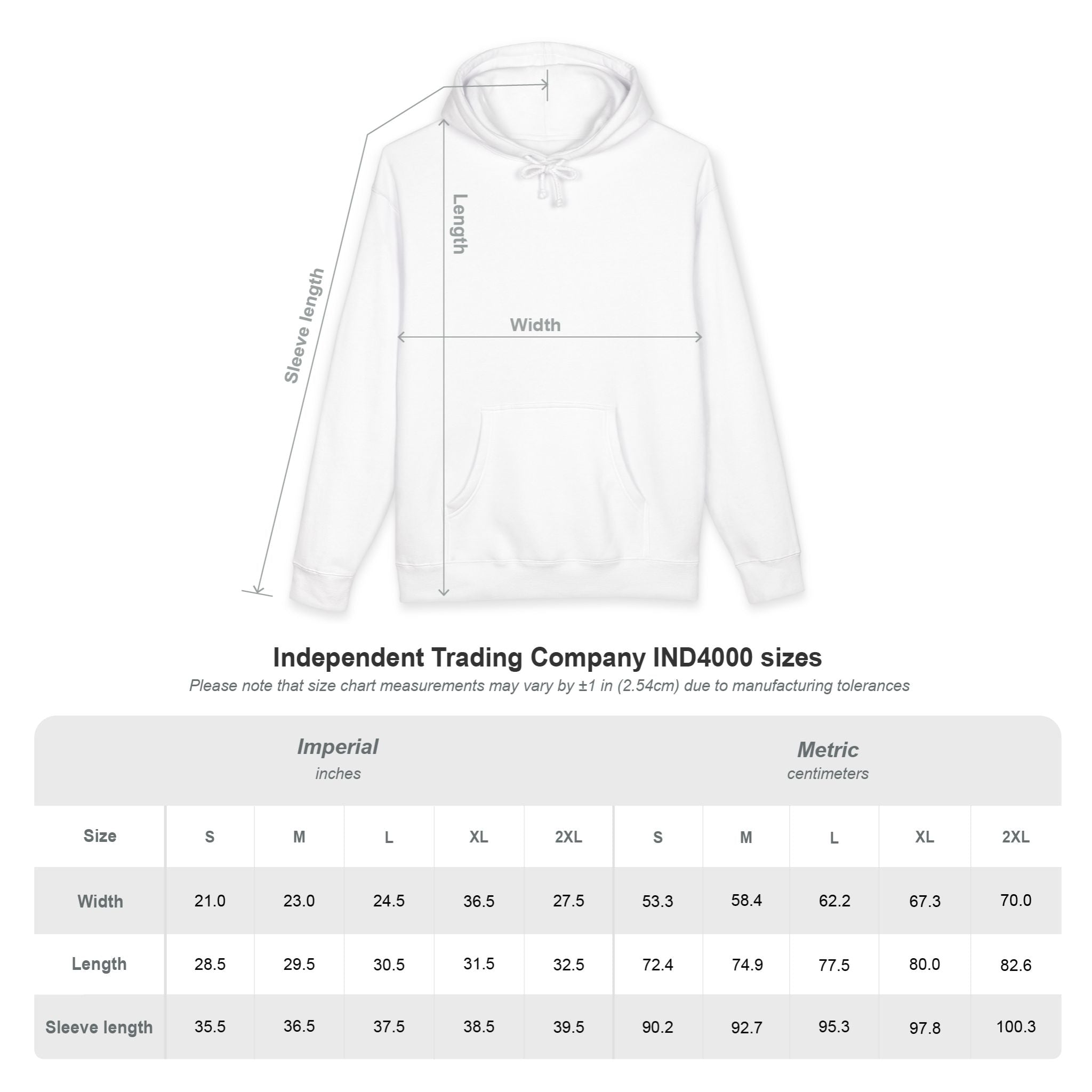Meticulous Premium White Logo Hoodie