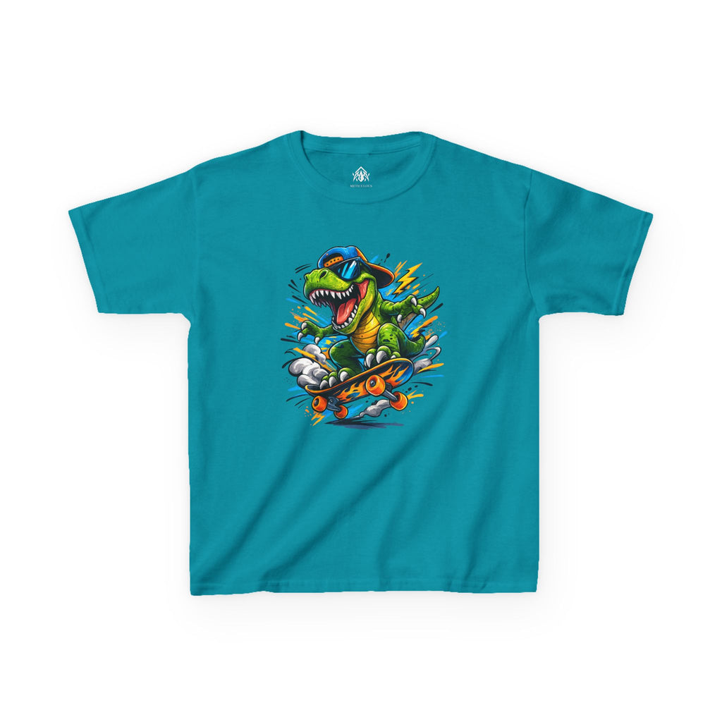 Dinosaur Skateboard Kids Tee