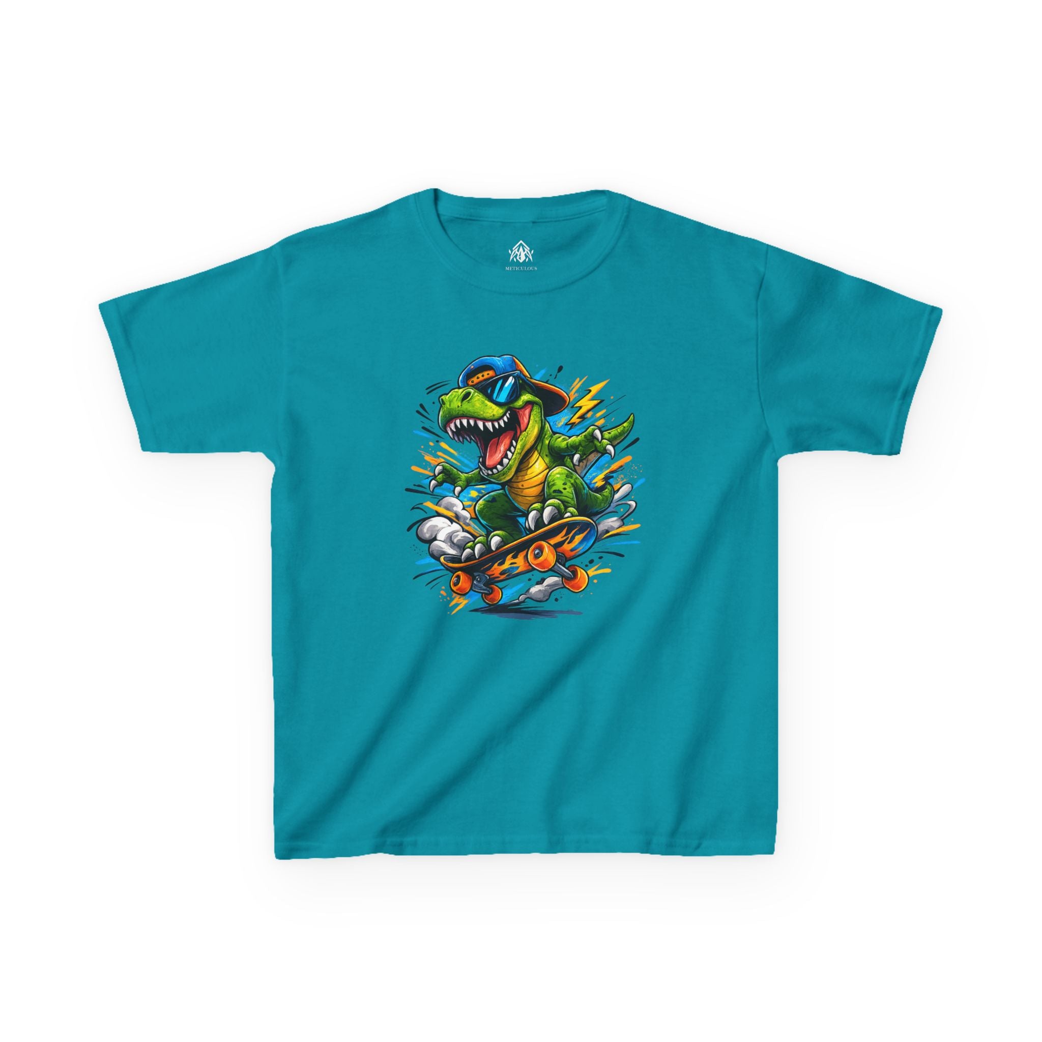Dinosaur Skateboard Kids Tee