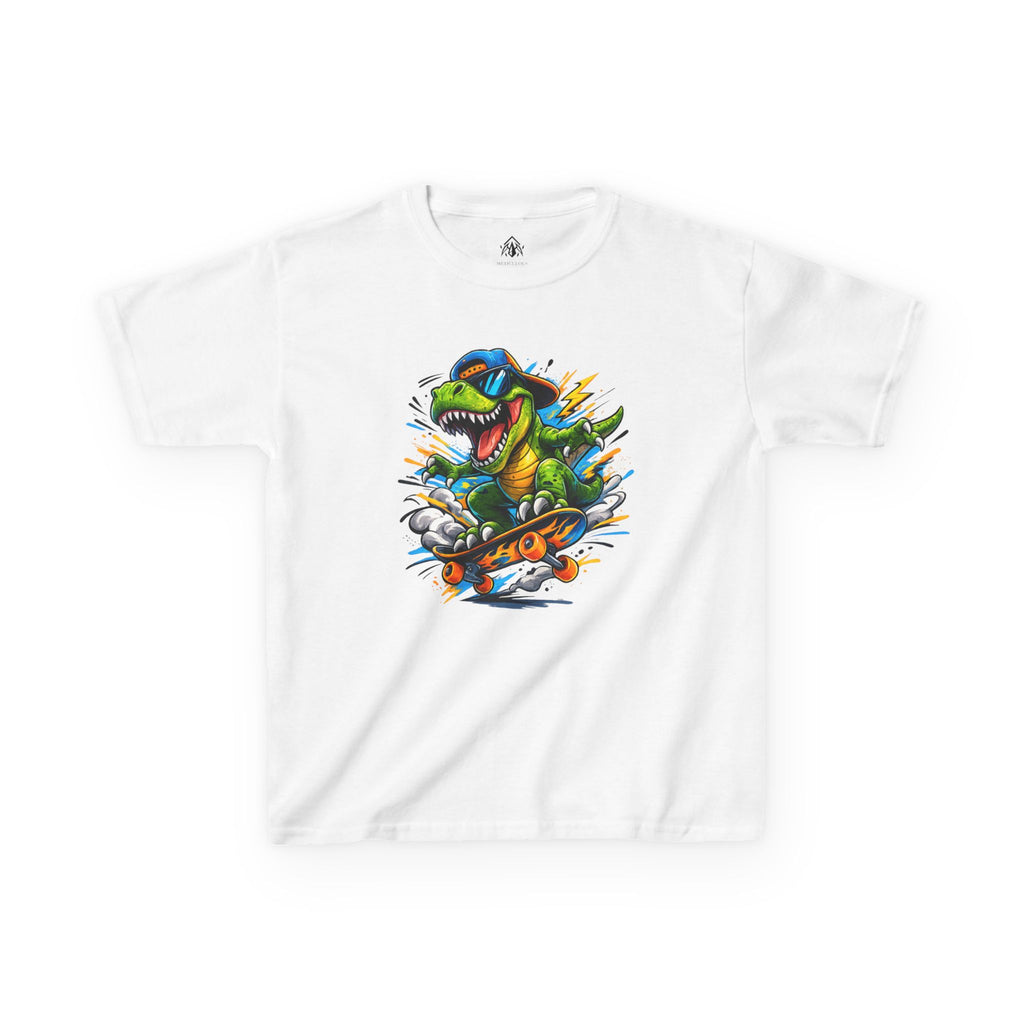 Dinosaur Skateboard Kids Tee