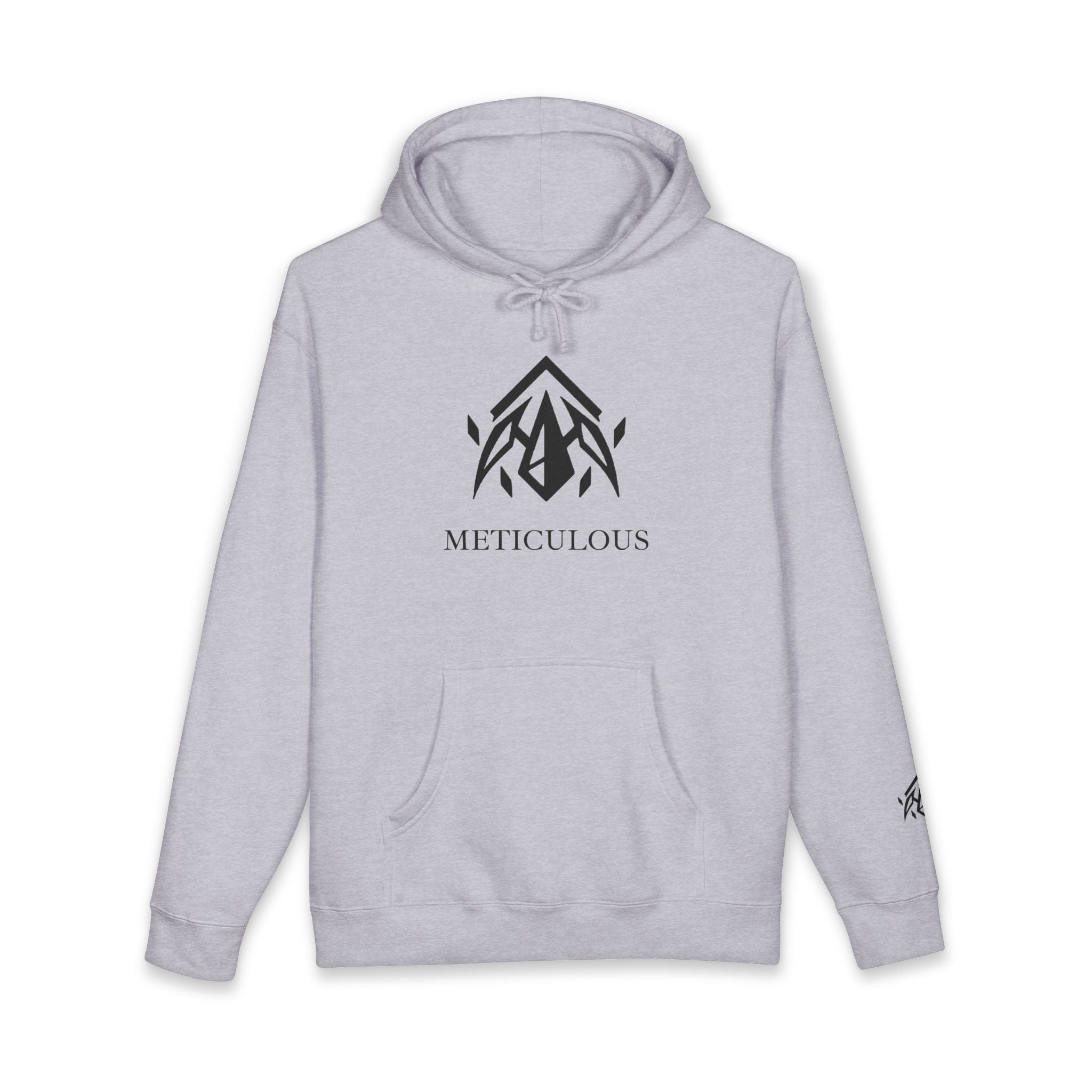 Meticulous Premium Black Logo Hoodie