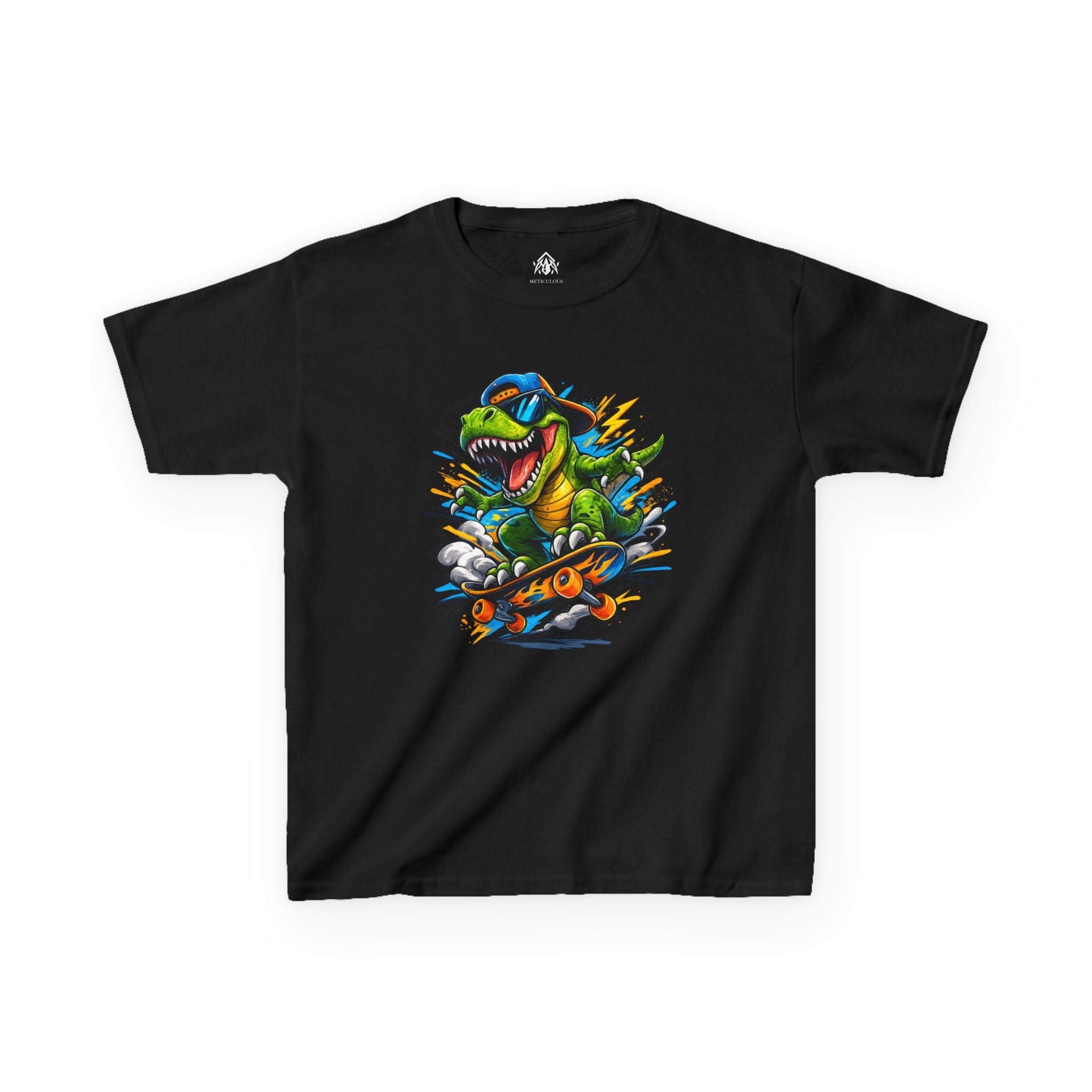 Dinosaur Skateboard Kids Tee
