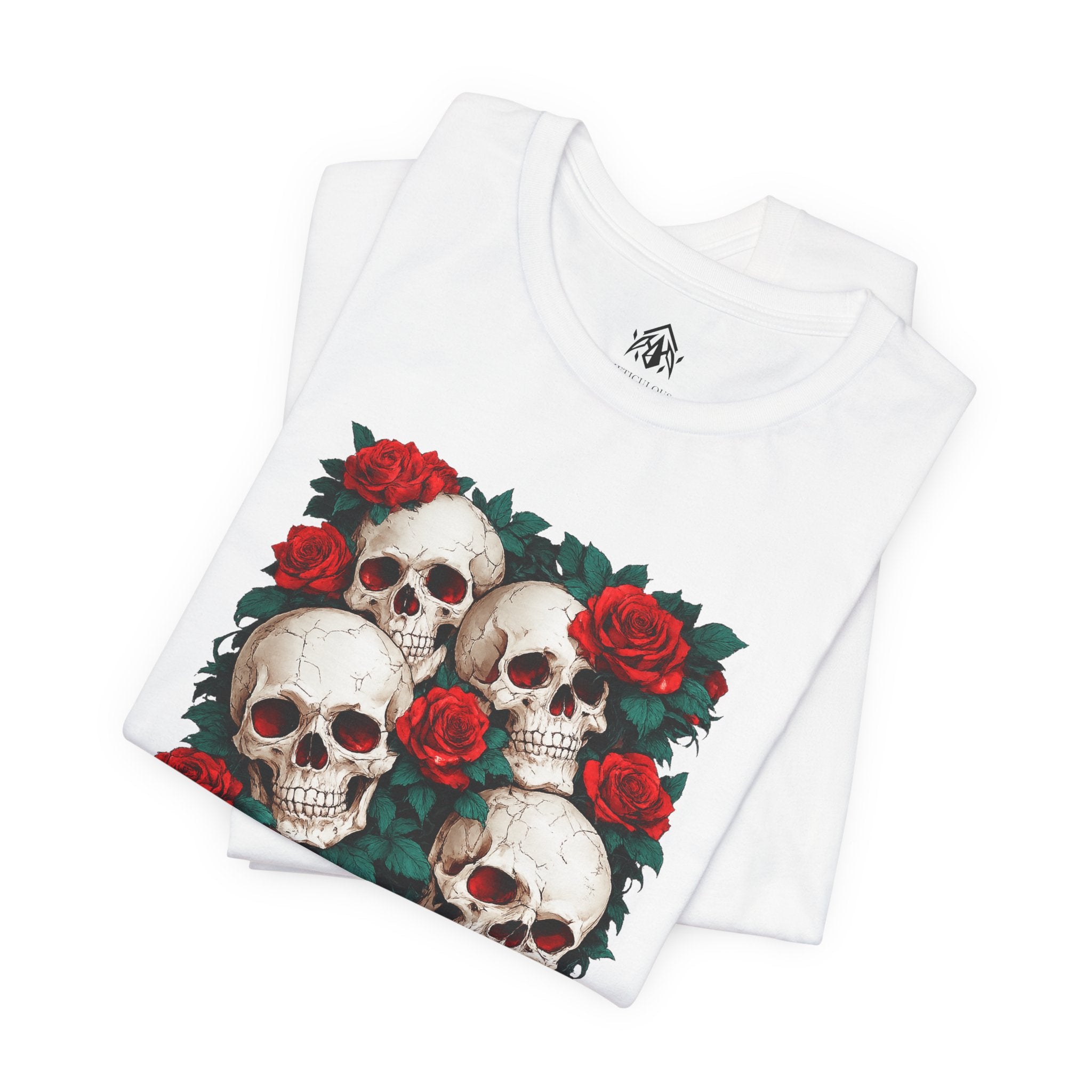 Skull & Roses Retro Tee