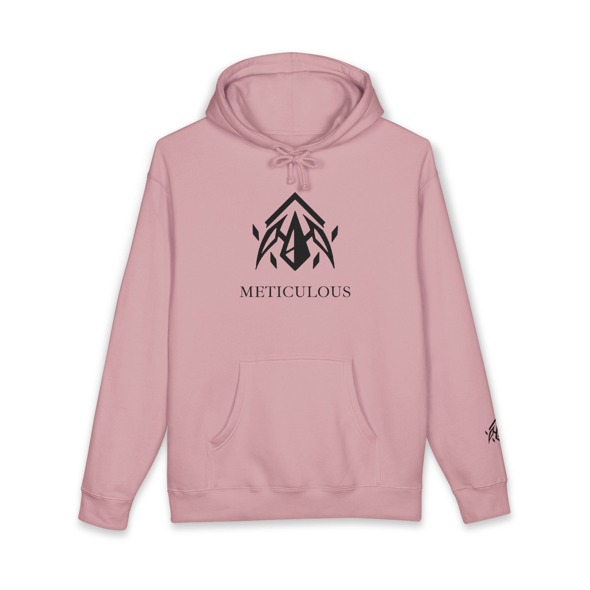 Meticulous Premium Black Logo Hoodie