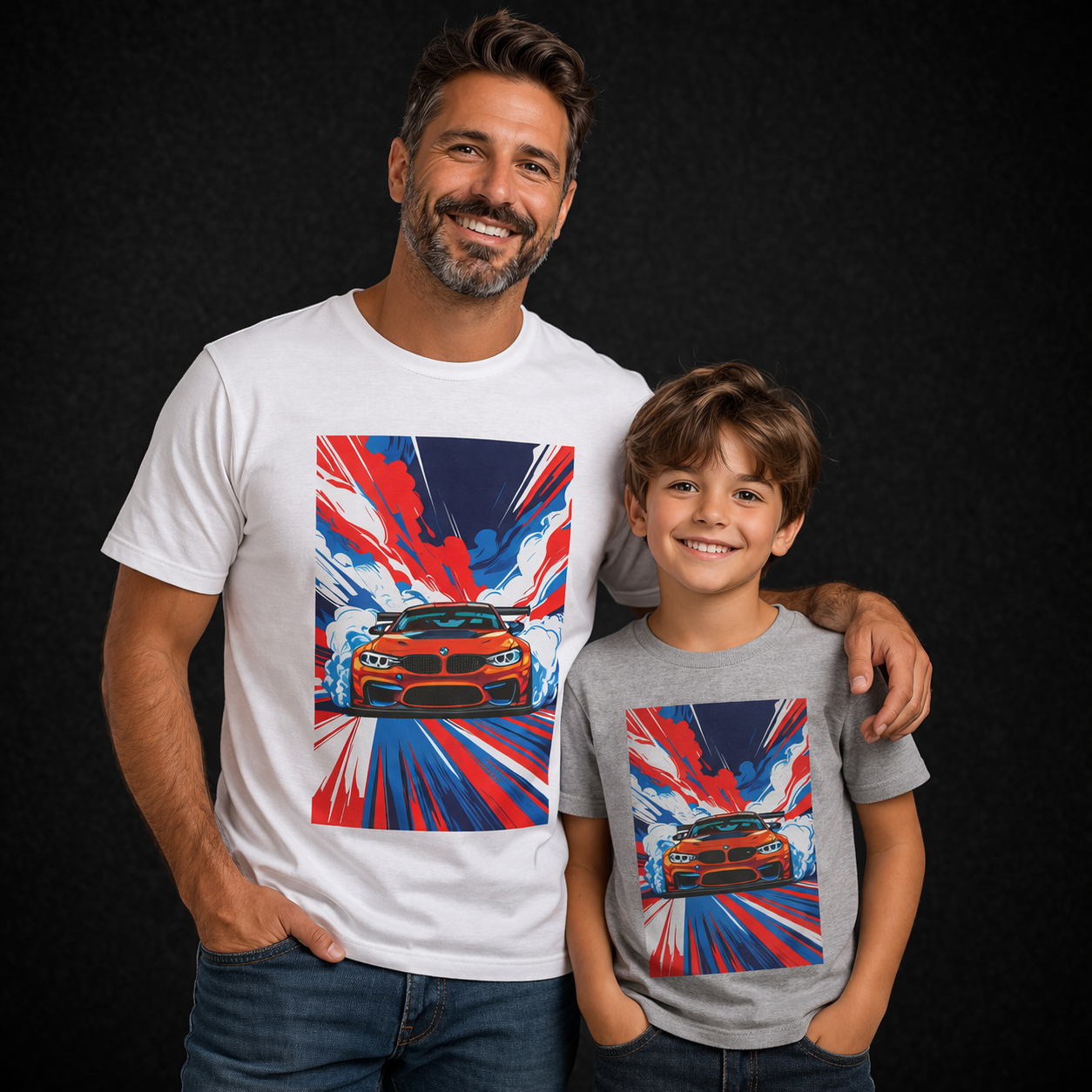 Racing Car Boys Tee (Dad Version Available)