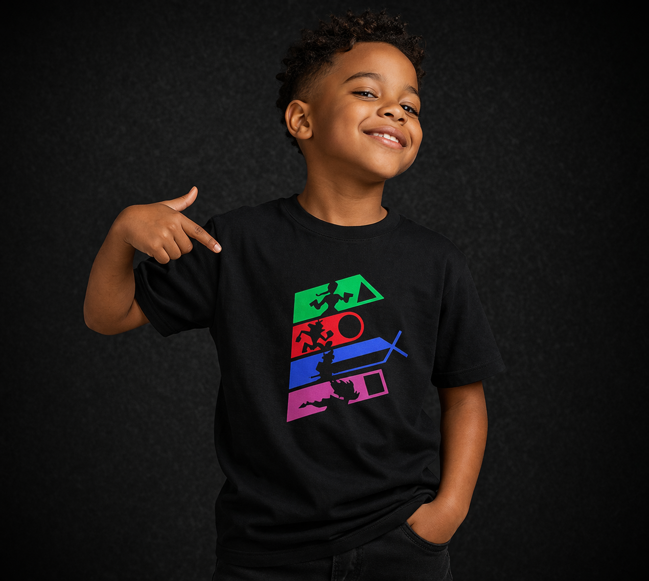 Retro Gaming Icons Boys Tee
