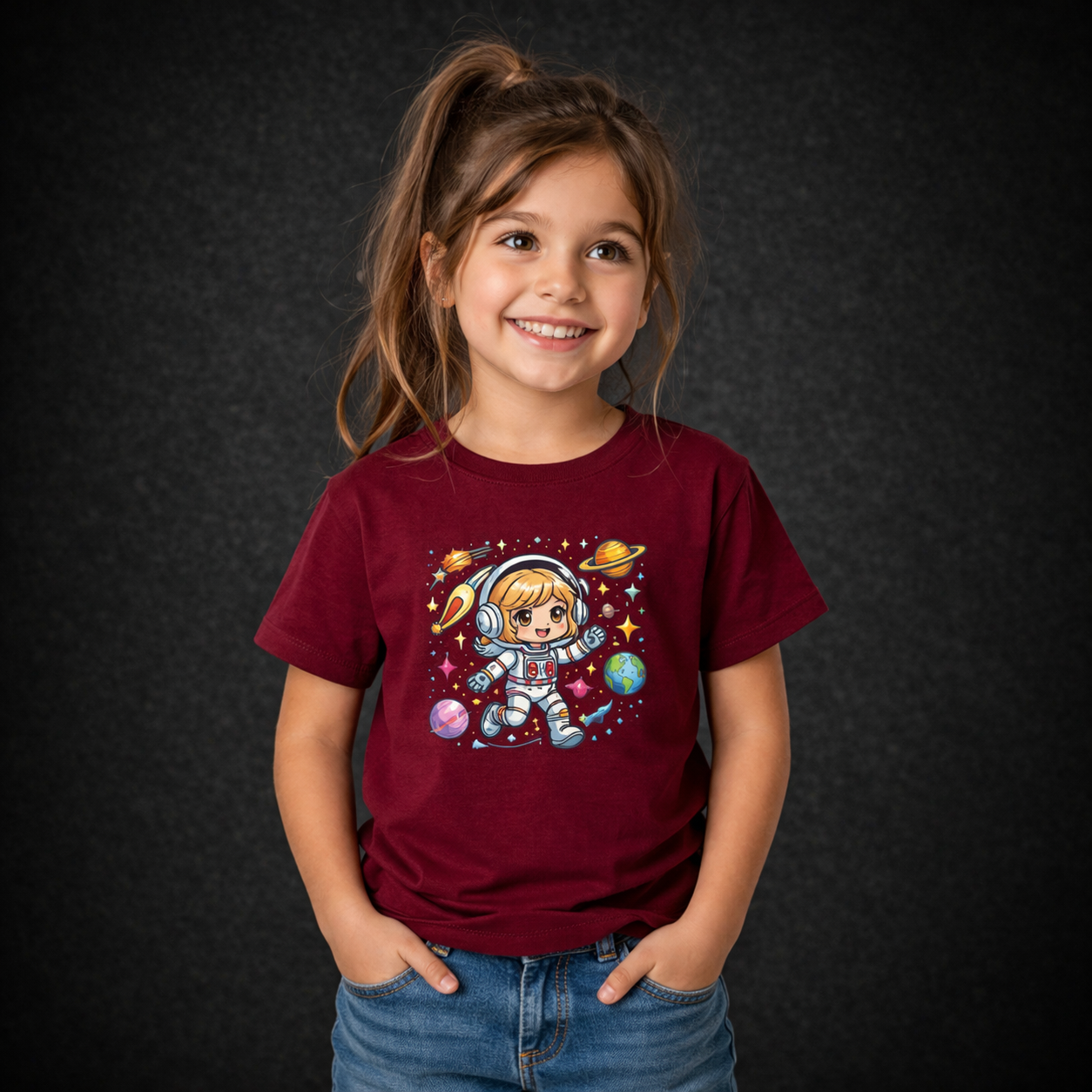 Space Astronaut Girls Tee