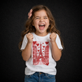 Red Paris Eiffel Tower Girl Tee