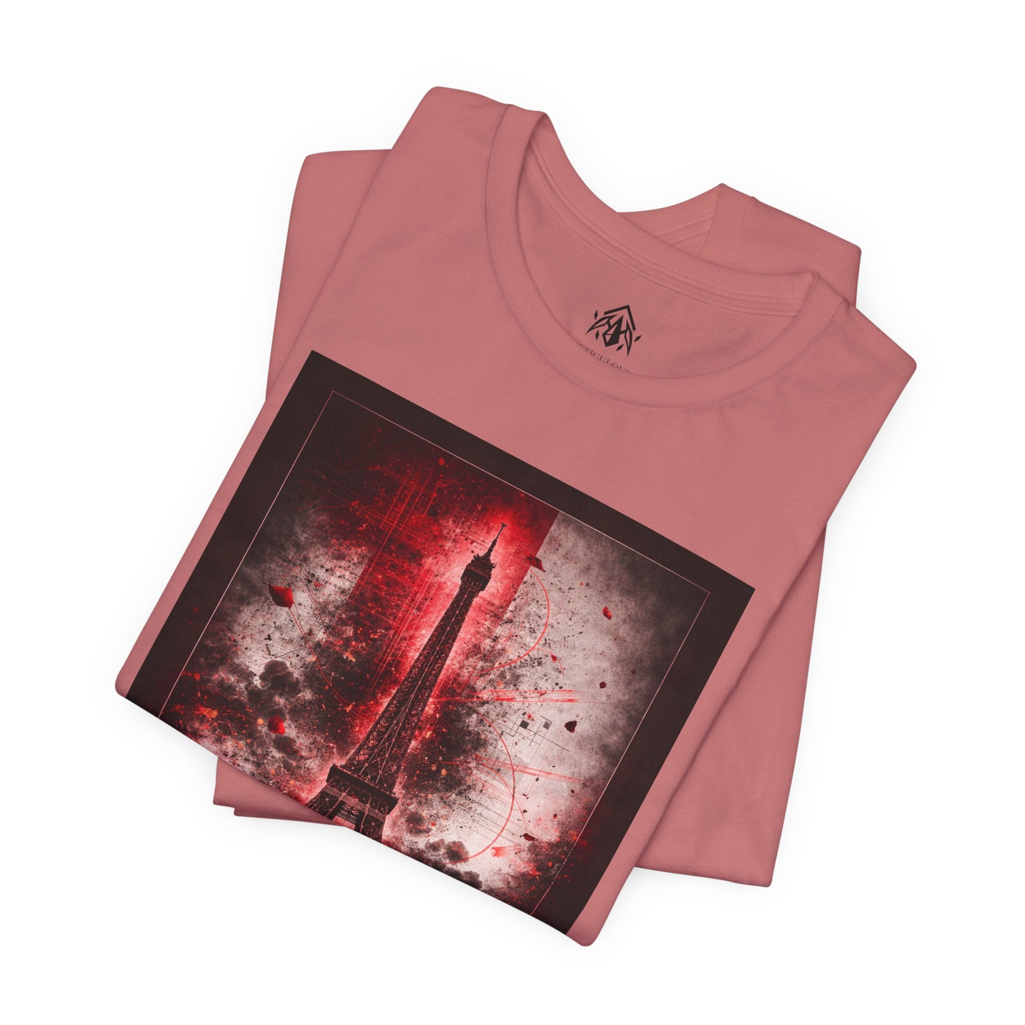 Eiffel Tower Red Noir Tee
