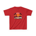 Kids Retro Sunset Sports Car Tee