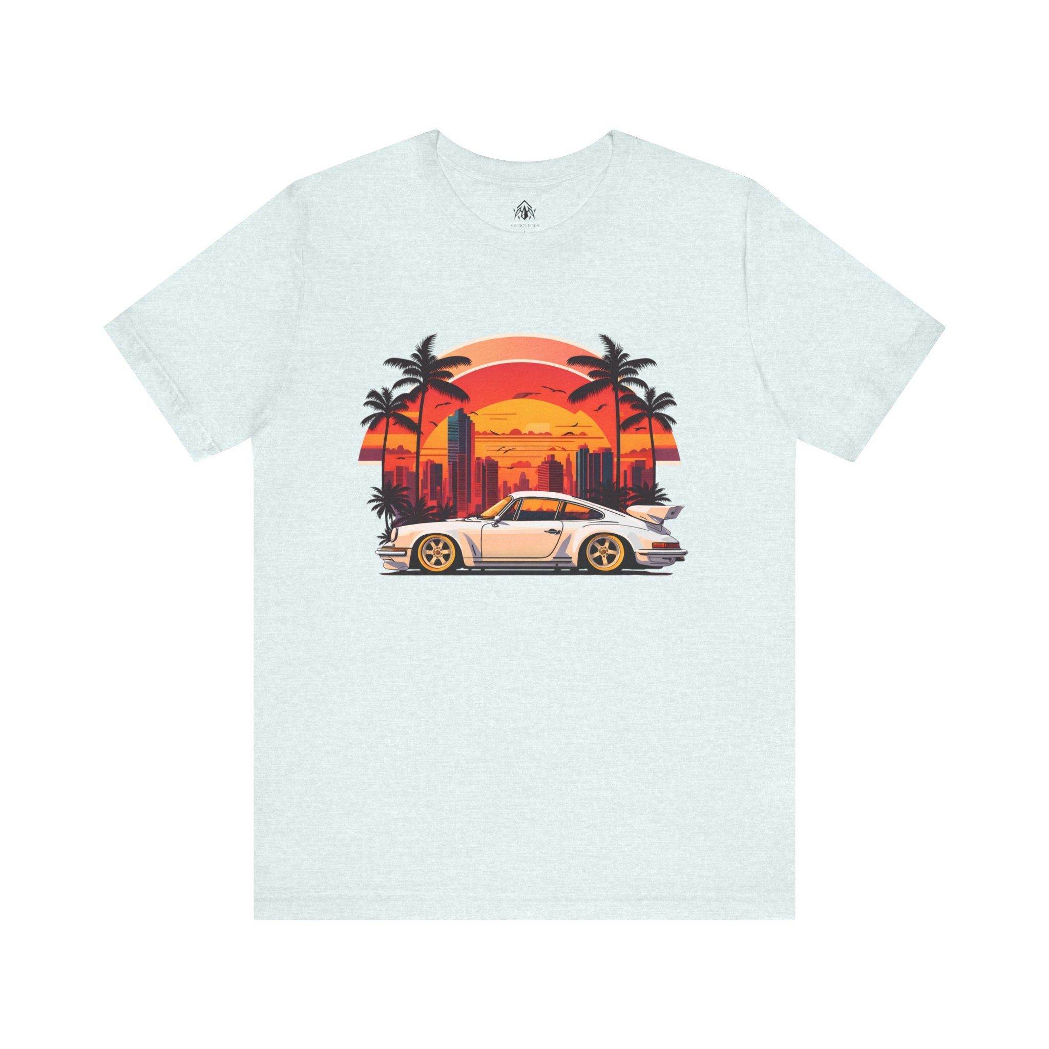 Retro Sunset Sports Car Tee (Boys Version Available)