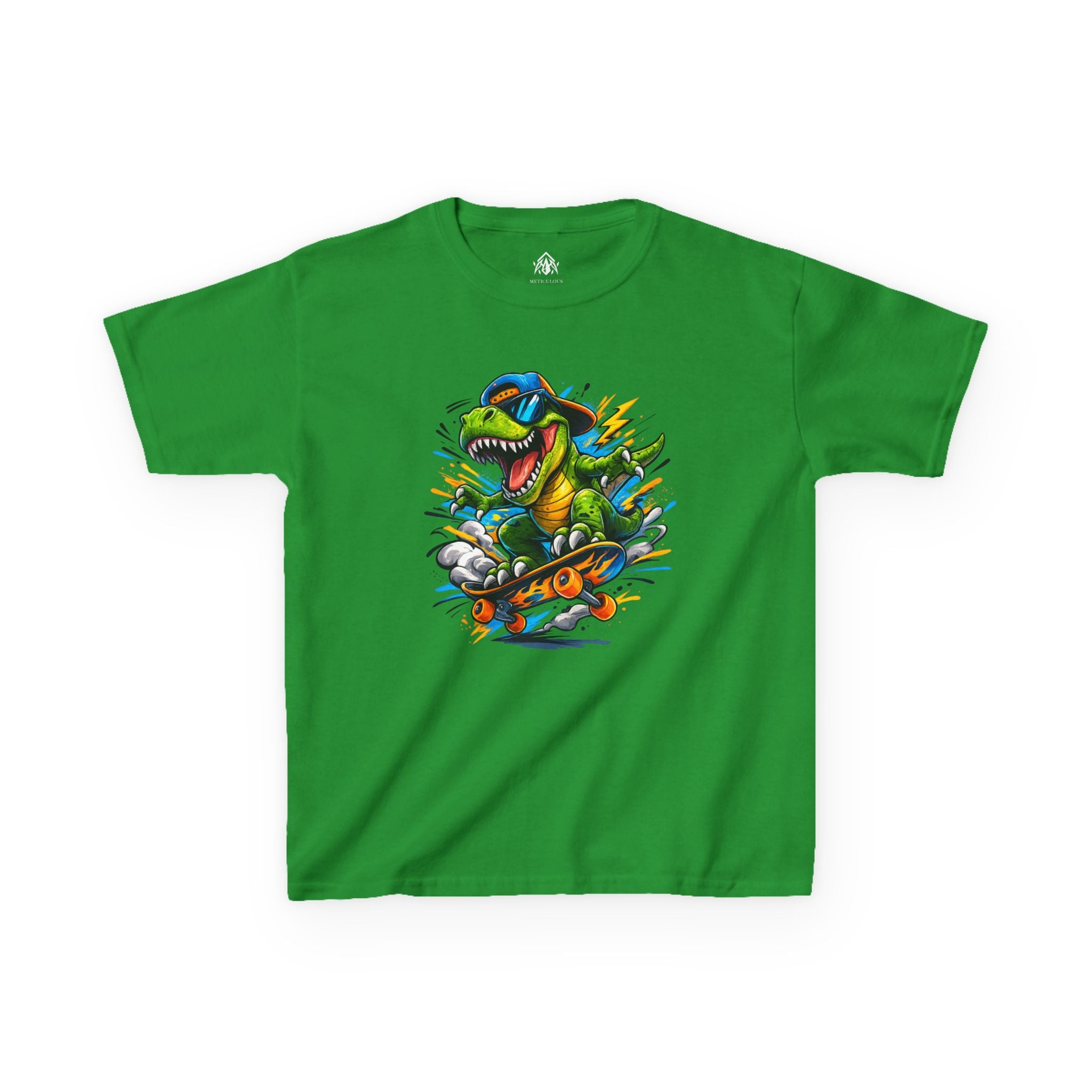 Dinosaur Skateboard Kids Tee