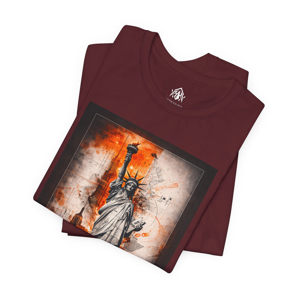 Statue of Liberty Cityscape Tee