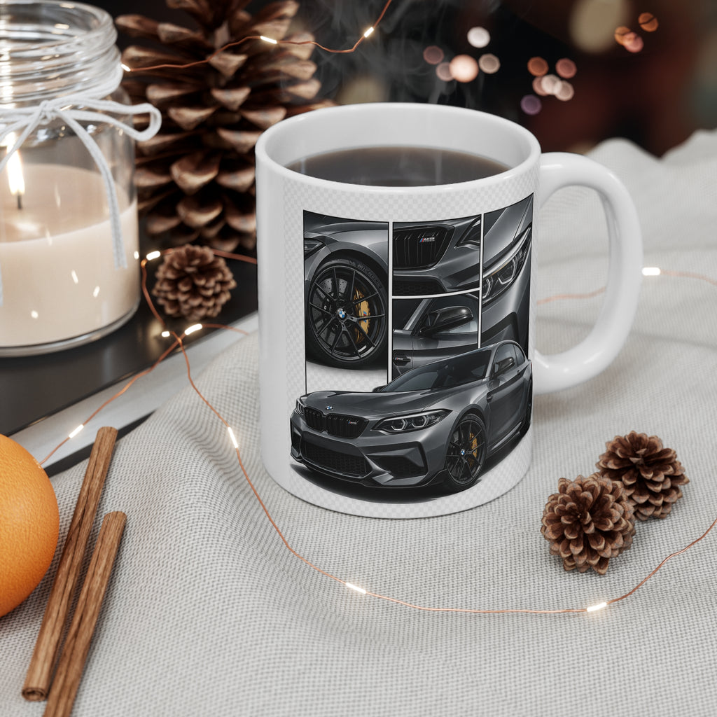 Custom License Plate Mug – 'MM 7 GP' Car Enthusiast 11oz Ceramic Coffee Cup