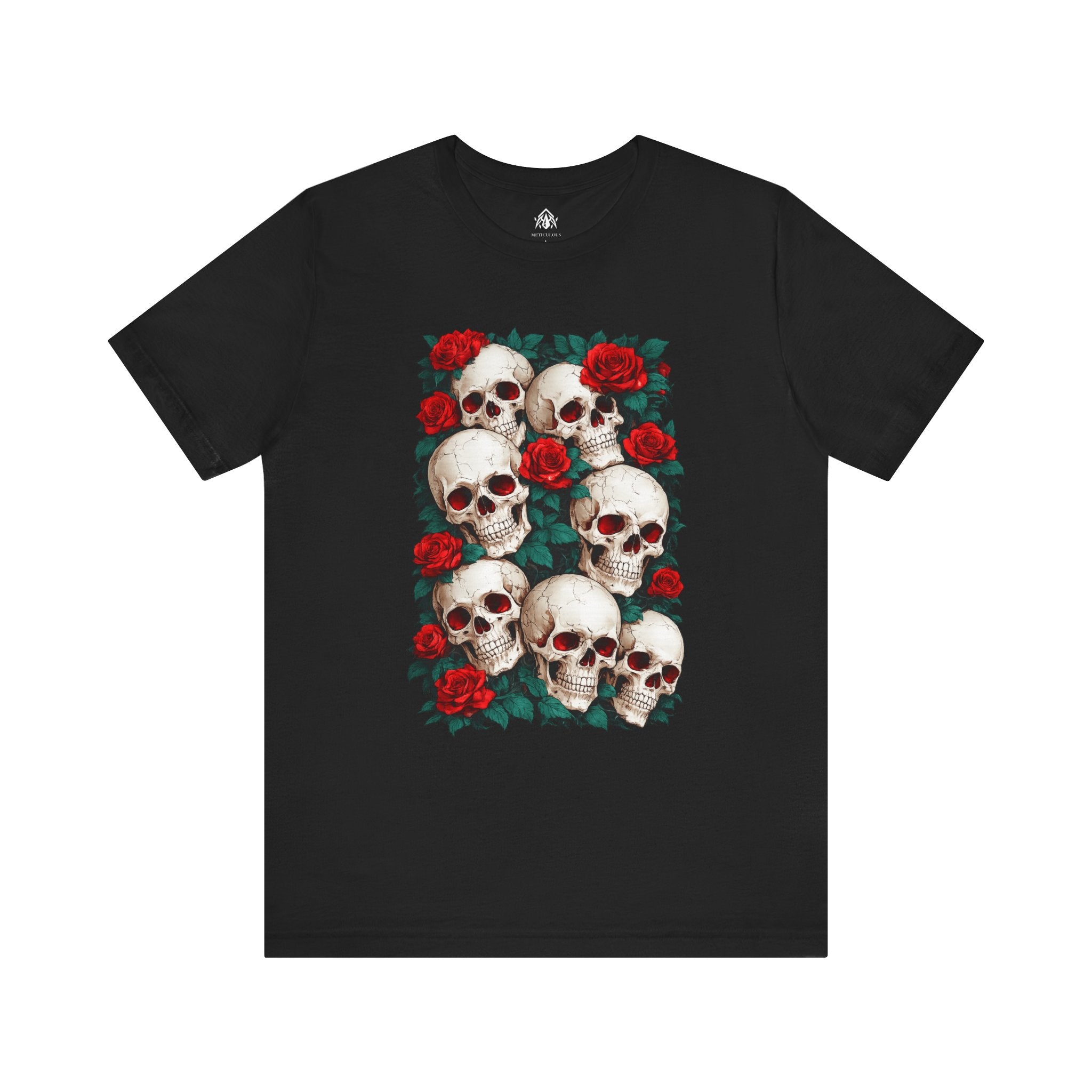 Skull & Roses Retro Tee