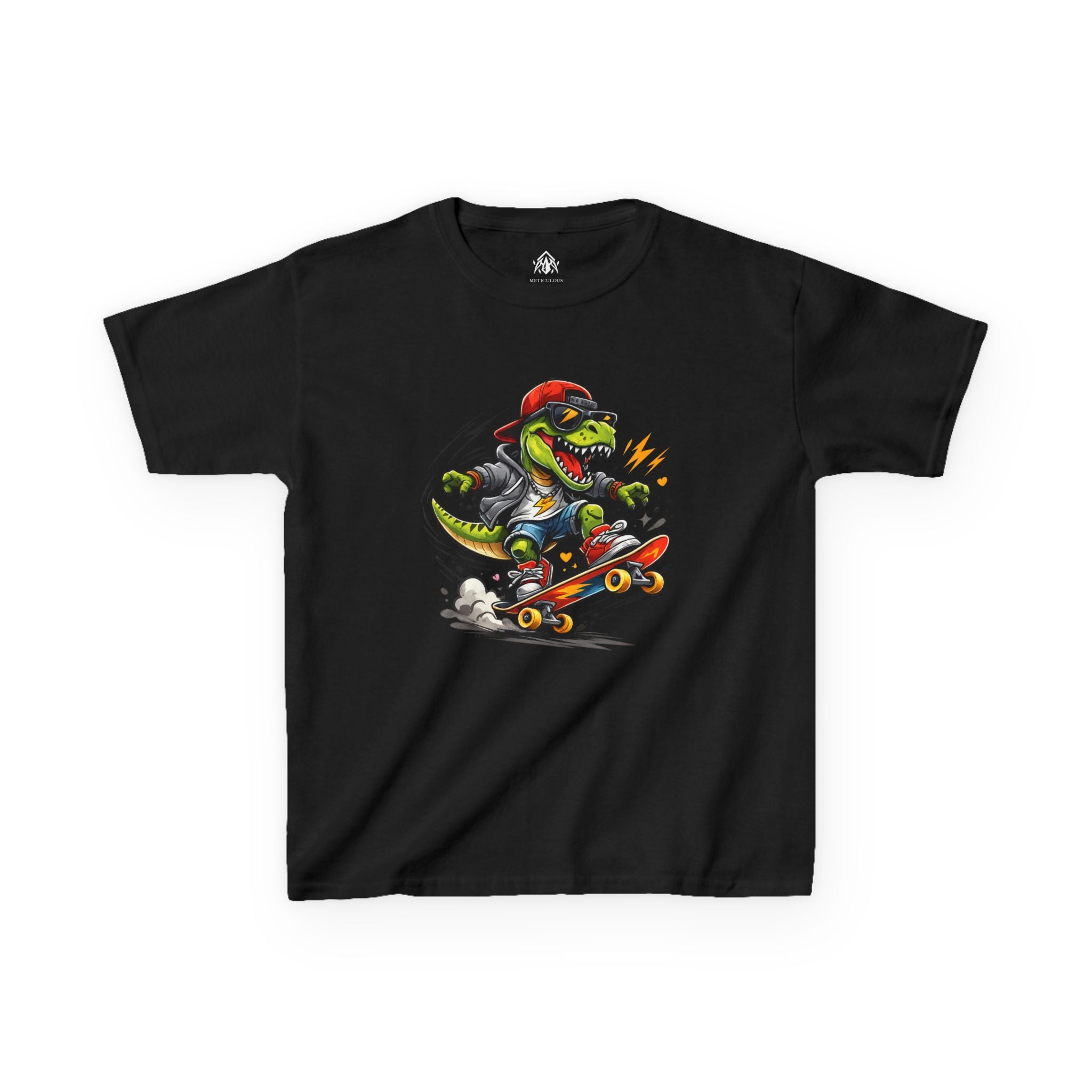 Skateboarding Dinosaur Kids Tee