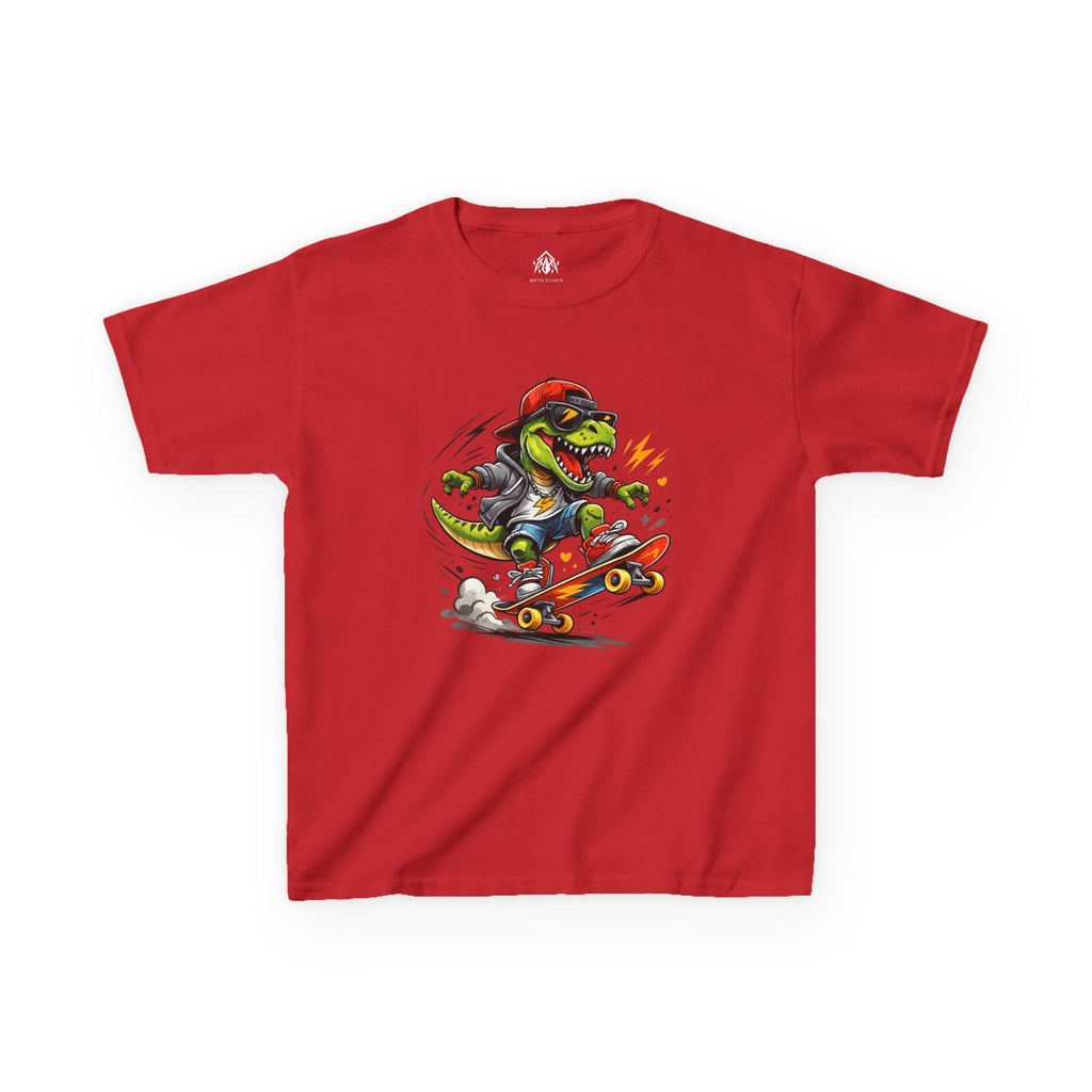 Skateboarding Dinosaur Kids Tee