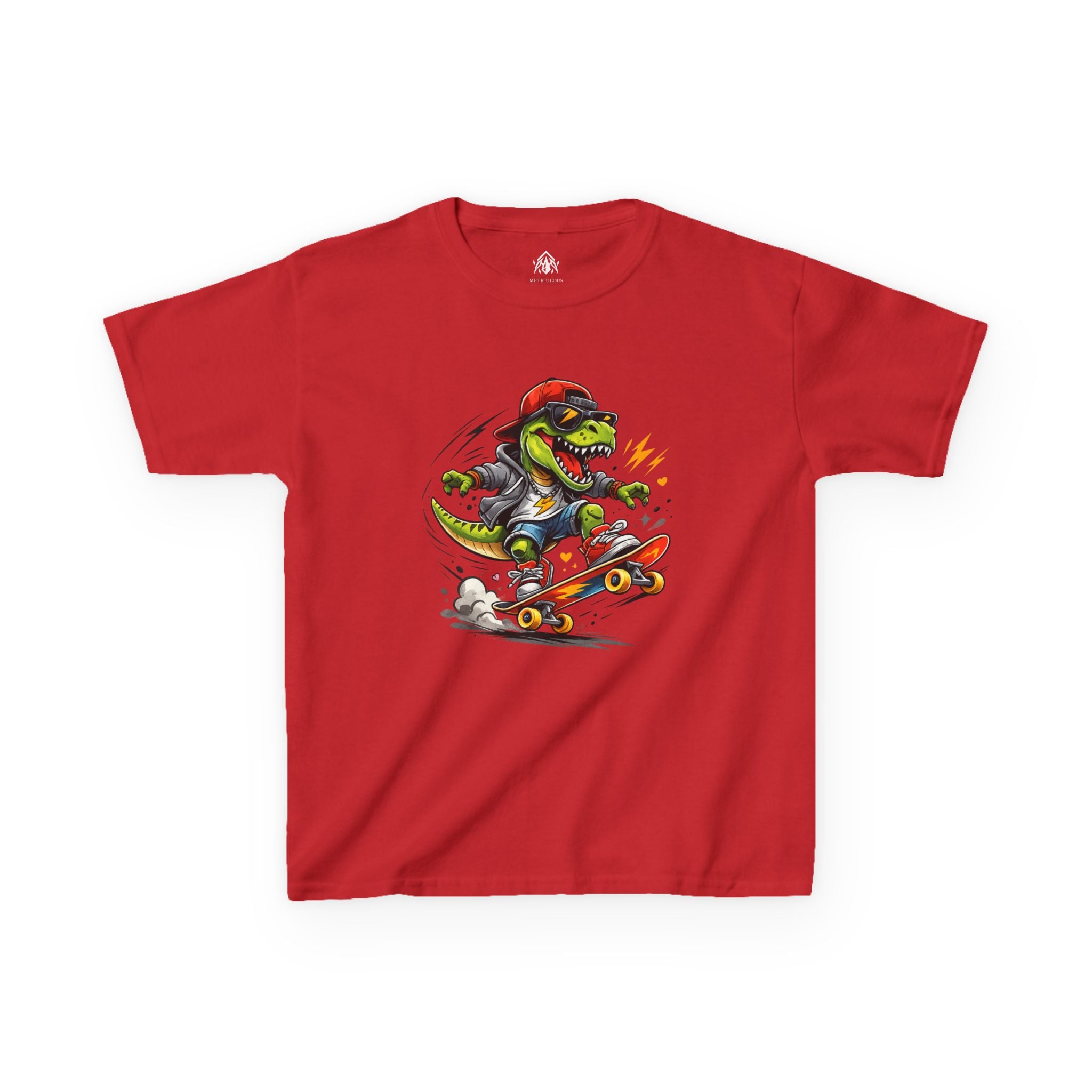 Skateboarding Dinosaur Kids Tee