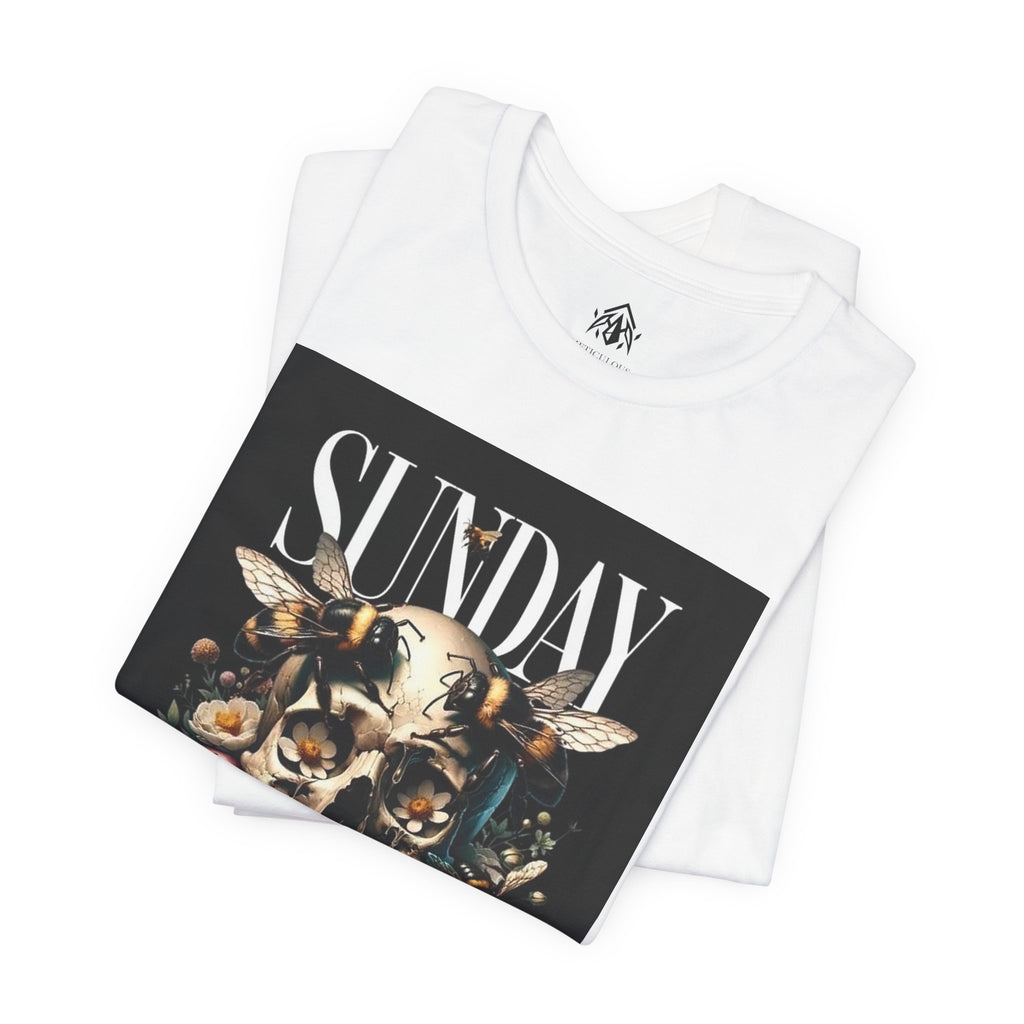 Sunday Skull Floral Tee