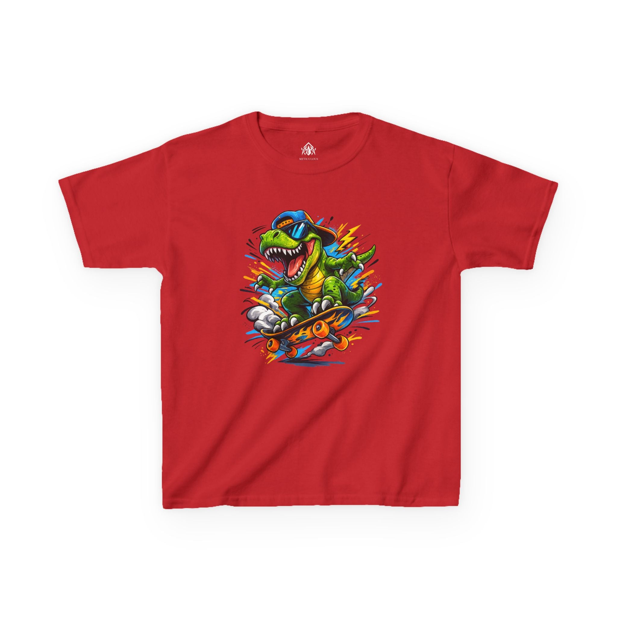 Dinosaur Skateboard Kids Tee