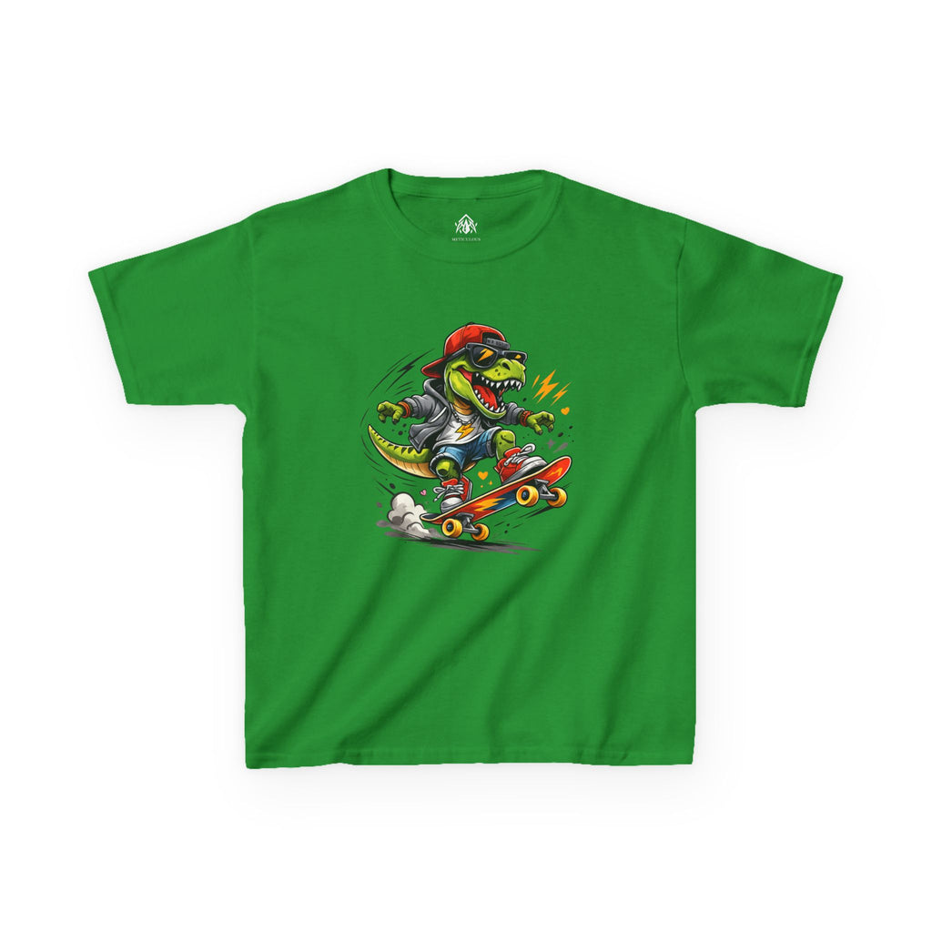 Skateboarding Dinosaur Kids Tee