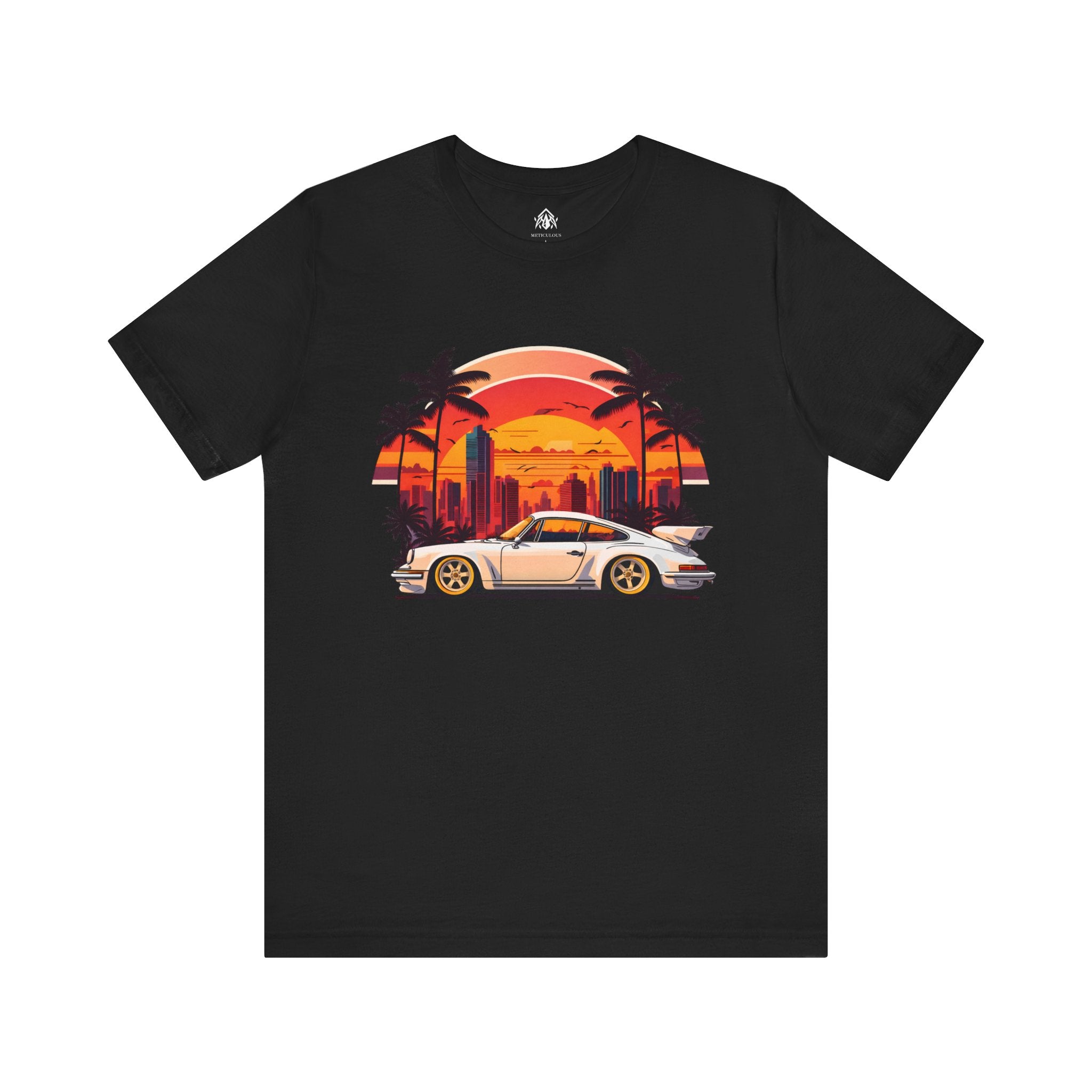 Retro Sunset Sports Car Tee (Boys Version Available)
