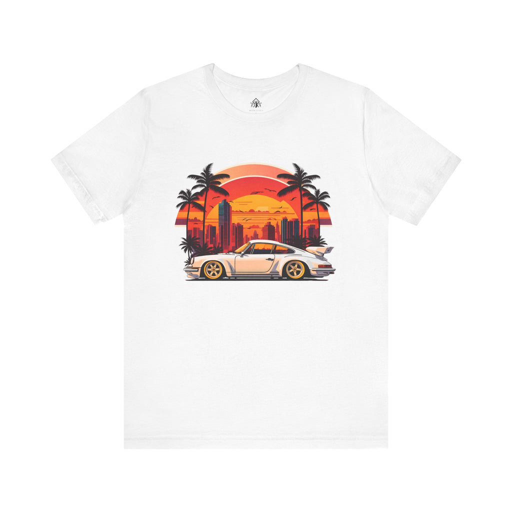 Retro Sunset Sports Car Tee (Boys Version Available)